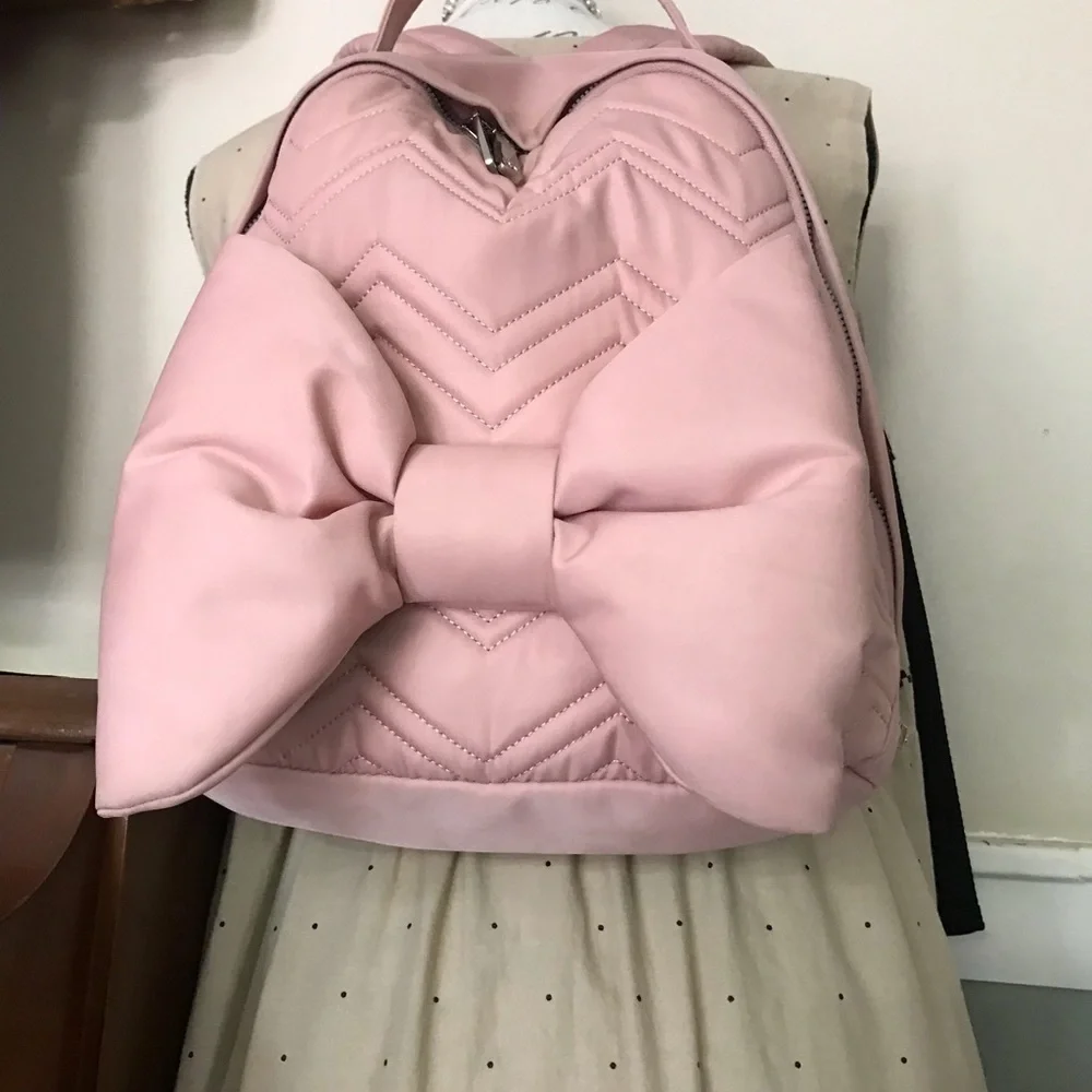 💋Betsy Johnson Pink Bow Backpack